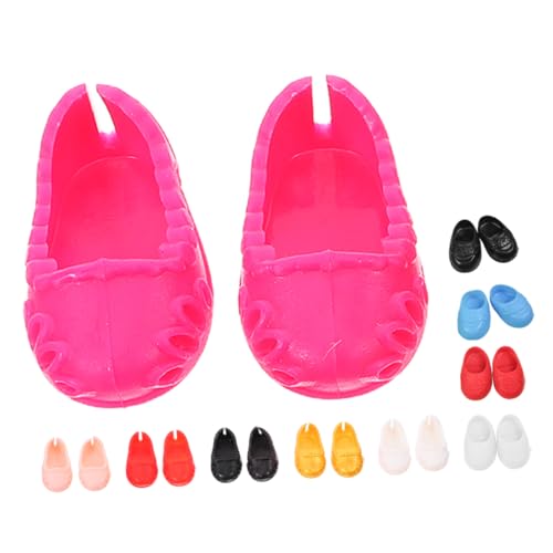 Totority 10 Paare Puppenschuhe für Puppen Flache Niedliche Schuhe und Mehr Accessoires für Puppenhäuser und Kreative Dekoration Totority 10 Paare Puppenschuhe für Puppen Flache Niedliche Schuhe und Mehr Accessoires für Puppenhäuser und Kreative Dekoration von Totority