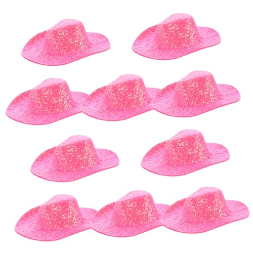 Totority 10 Stück Cowgirl Hüte Süße Dekoration für Puppen Spielzeughüte für Partys Glänzende Hüte für Cosplay und Kreative Bastelprojekte Totority 10 Stück Cowgirl Hüte Süße Dekoration für Puppen Spielzeughüte für Partys Glänzende Hüte für Cosplay und Kreative Bastelprojekte von Totority