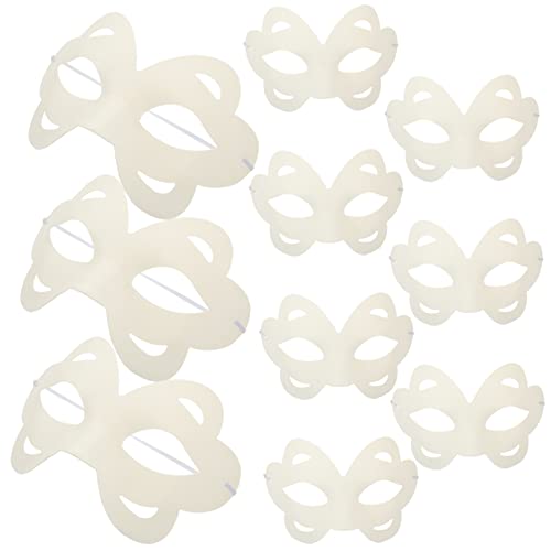 Totority 10 Stück Diy Blanko Papiermasken für Karneval Cosplay und Partys Kreative Bastelmasken für Erwachsene zum Bemalen und Gestalten von Totority