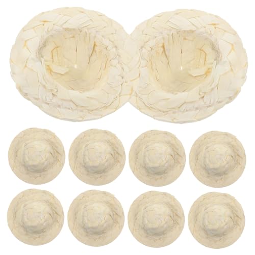 Totority 10 Stück Hüte Handgewebte Dekohüte für Puppen Miniaturfiguren Fotorequisiten für Puppenhäuser Bastelprojekte und Totority 10 Stück Hüte Handgewebte Dekohüte für Puppen Miniaturfiguren Fotorequisiten für Puppenhäuser Bastelprojekte und von Totority