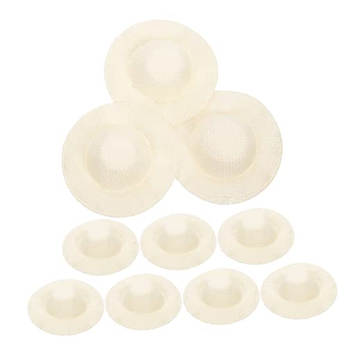 Totority 10 Stück Strohhüte für DIY Puppenaccessoires Handgefertigte Bastelmützen für Puppendekoration Kreative Mini Hüte für Handwerksprojekte und Schuldekoration Totority 10 Stück Strohhüte für DIY Puppenaccessoires Handgefertigte Bastelmützen für Puppendekoration Kreative Mini Hüte für Handwerksprojekte und Schuldekoration von Totority