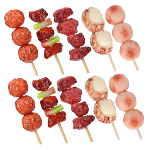 Totority 10 Stück Teiliges Grillzubehör Realistische Künstliche BBQ Lebensmittel für Rollenspiele Puppenhaus Dekoration und Fotografie Totority 10 Stück Teiliges Grillzubehör Realistische Künstliche BBQ Lebensmittel für Rollenspiele Puppenhaus Dekoration und Fotografie von Totority
