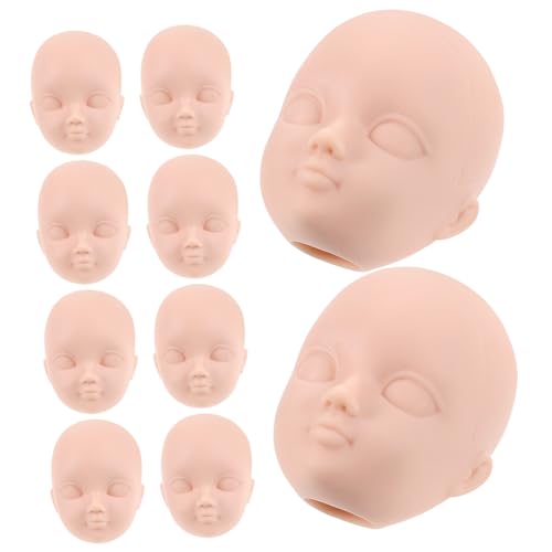 Totority 10 Stück Teiliges Puppenfrisierkopf zum Schminken Kreative DIY Puppen für Foto Requisiten und Leicht und Sicher für Verschiedene Bastelprojekte Totority 10 Stück Teiliges Puppenfrisierkopf zum Schminken Kreative DIY Puppen für Foto Requisiten und Leicht und Sicher für Verschiedene Bastelprojekte von Totority