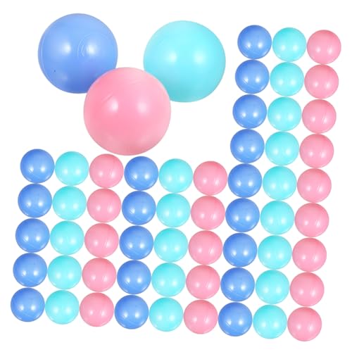 Totority 100 Stück Bunte Ozeanbälle für Spielplätze Pools und Partys Pe Bälle für Lernspiele und Sensorische Aktivitäten für Spielzelte und Spielhäuser von Totority
