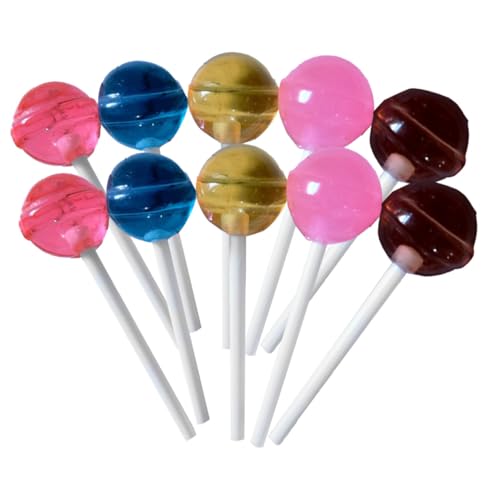 Totority 10Stücke Lebensmittelmodell Teiliges Lollipops Puppenhaus Zubehör für Kreative Dekoration DIY für Puppen und Szenen Totority 10Stücke Lebensmittelmodell Teiliges Lollipops Puppenhaus Zubehör für Kreative Dekoration DIY für Puppen und Szenen von Totority