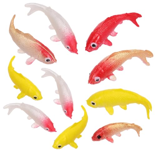 Totority 10Stücke Modelle Puppenhausdekoration Realistische Fisch Deko für Mini Teich für Aquarium und Puppenhaus Mini Fischmodelle Totority 10Stücke Modelle Puppenhausdekoration Realistische Fisch Deko für Mini Teich für Aquarium und Puppenhaus Mini Fischmodelle von Totority