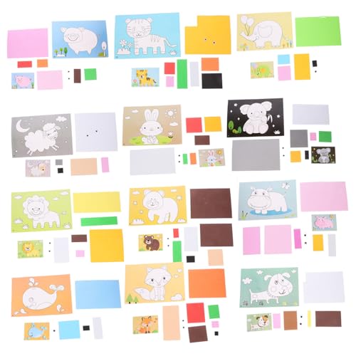 Totority 12 Blatt Tier Puzzle Aufkleber DIY Eva Bastelmaterial für Kreative Spiele für Vorschule Fördert Kreativität Hand Augen Koordination Totority 12 Blatt Tier Puzzle Aufkleber DIY Eva Bastelmaterial für Kreative Spiele für Vorschule Fördert Kreativität Hand Augen Koordination von Totority