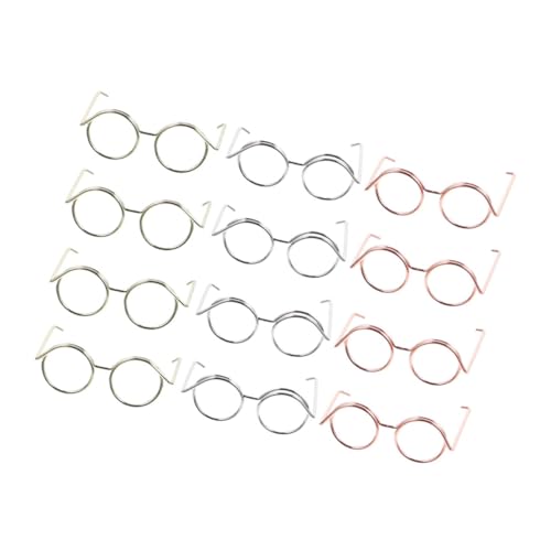 Totority 12 Stück Teiliges Mini Puppenbrillen aus Kupferdraht und Praktische Sonnenbrillen für Puppen Langlebig und Stylisch zum Basteln und Dekorieren von Spielzeugfiguren Totority 12 Stück Teiliges Mini Puppenbrillen aus Kupferdraht und Praktische Sonnenbrillen für Puppen Langlebig und Stylisch zum Basteln und Dekorieren von Spielzeugfiguren von Totority