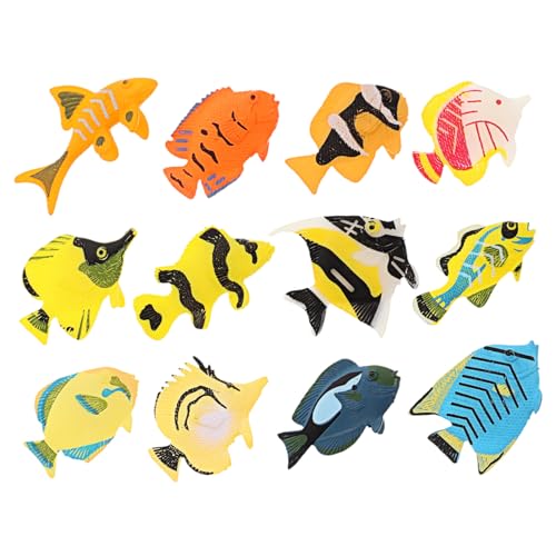 Totority 12 Stück Teiliges Set Tropische Fischfiguren Realistische Meereslebewesen für Aquarien Dekoration Lebensechte Unterwasser Tiere Einfach zu Platzieren Sicher für Fische und Pflanzen Totority 12 Stück Teiliges Set Tropische Fischfiguren Realistische Meereslebewesen für Aquarien Dekoration Lebensechte Unterwasser Tiere Einfach zu Platzieren Sicher für Fische und Pflanzen von Totority
