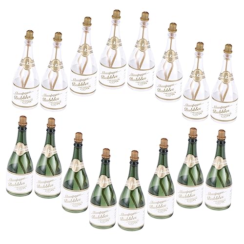 Totority 16 Stück Leere Seifenblasenflaschen für Hochzeiten Partys und Feiern DIY Bubble Bottles für Dekoration und Spaß aus Sicherem Gefertigt von Totority