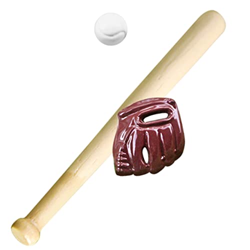 Totority 1Satz Baseball Teiliges Sportspielzeug für Mini Häuser Kreative Deko für Sicheres und Leichtes Zubehör für Geburtstagsfeiern und Sammler Totority 1Satz Baseball Teiliges Sportspielzeug für Mini Häuser Kreative Deko für Sicheres und Leichtes Zubehör für Geburtstagsfeiern und Sammler von Totority