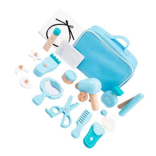 Totority 1Satz Friseur für Holzspielzeug Haarsalon Rollenspiel für Jungen und Lernspielzeug Friseurfähigkeiten und Kreativität Totority 1Satz Friseur für Holzspielzeug Haarsalon Rollenspiel für Jungen und Lernspielzeug Friseurfähigkeiten und Kreativität von Totority