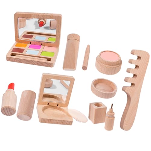 Totority 1Satz Make Up Spielzeugset für Holz Kosmetikspielzeug mit Lippenstift Lidschatten und Rollenspielzeug für Kreative Jahren Totority 1Satz Make Up Spielzeugset für Holz Kosmetikspielzeug mit Lippenstift Lidschatten und Rollenspielzeug für Kreative Jahren von Totority