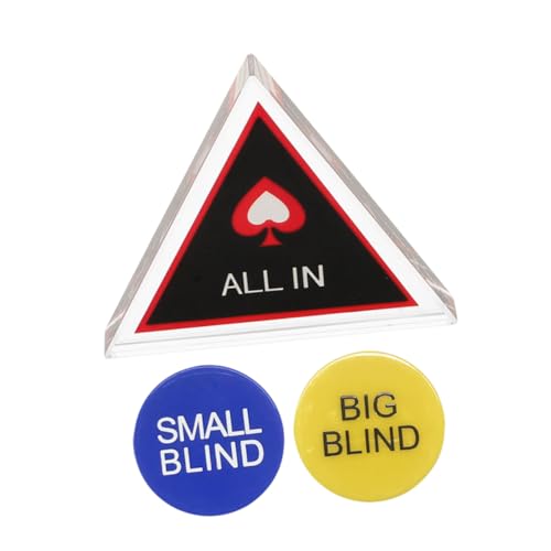 Totority 1Satz Poker Dealer Button mit Doppelseitigen Spielmarkern und Chips Zubehör für Pokerabende Verbessert Spielerlebnis und Sorgt für Zusätzliche Spannung bei Jedem Totority 1Satz Poker Dealer Button mit Doppelseitigen Spielmarkern und Chips Zubehör für Pokerabende Verbessert Spielerlebnis und Sorgt für Zusätzliche Spannung bei Jedem von Totority