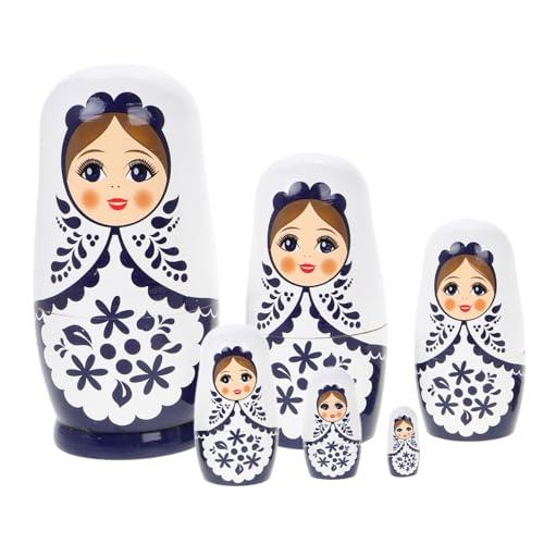 Totority 1Satz Russische Puppen aus Bastelspielzeug für Farbenfrohe Nistpuppen für Fördert Kreativität Totority 1Satz Russische Puppen aus Bastelspielzeug für Farbenfrohe Nistpuppen für Fördert Kreativität von Totority