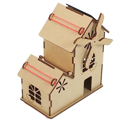 Totority 1Satz Solarbetriebene Windmühlenhausmodell DIY Bausatz für Leeres Holzhausmodell Pädagogisches Naturwissenschaften und Eltern Beziehungen Totority 1Satz Solarbetriebene Windmühlenhausmodell DIY Bausatz für Leeres Holzhausmodell Pädagogisches Naturwissenschaften und Eltern Beziehungen von Totority