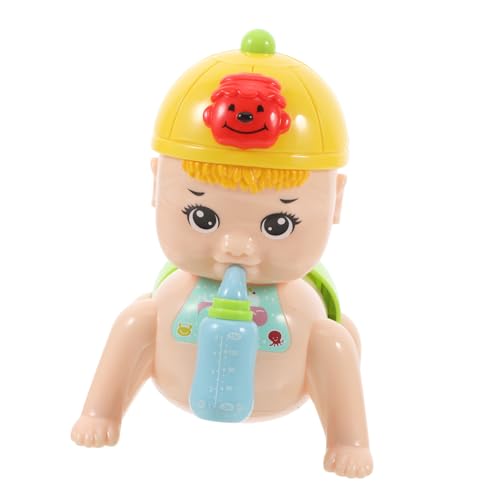 Totority 1Stück Kriechende Babypuppe Kreatives Elektrisches für Kleinkinder mit Musik und Lichtern Fördert die Motorik Süßes Design ohne Batterie für Babies Ab Monaten Gelb Totority 1Stück Kriechende Babypuppe Kreatives Elektrisches für Kleinkinder mit Musik und Lichtern Fördert die Motorik Süßes Design ohne Batterie für Babies Ab Monaten Gelb von Totority