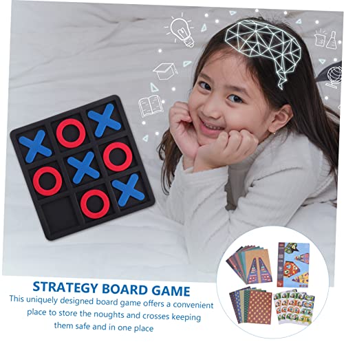 Totority 2 Boxen Brettspiel für Teiliges Farbenfrohes Toe Spiel für Reisen Partyspiel Fördert und Greiffähigkeiten von Totority