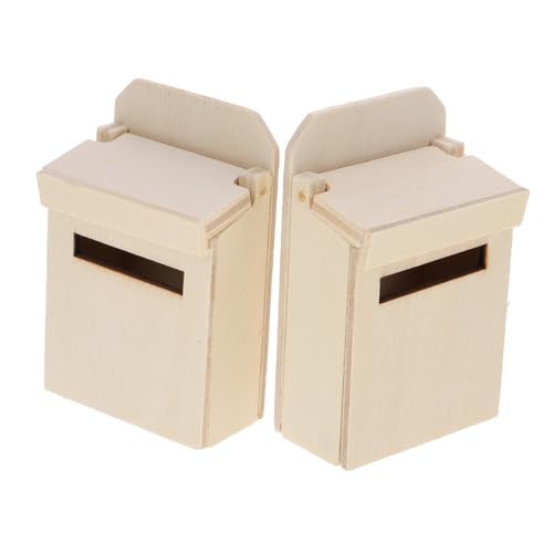 Totority 2 Stück Briefkasten aus Mini Dekoration Realistische Details für Puppenhaus Langlebig und Ergänzung für Wohn und Schlafzimmer Deko von Totority