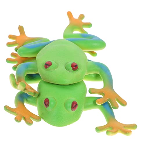 Totority 2 Stück Frosch Stressspielzeug Lustige Verschleißfeste Quetschtiere für Stressabbau im Büro und Zuhause Adorable zur Entspannung und Ablenkung von Totority