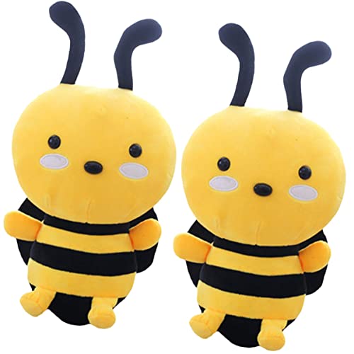 Totority 2 Stück Kuscheltier Biene Plüsch Bienenkissen aus Hochwertigem Dekoratives Plüschtier für Wohnräume und Totority 2 Stück Kuscheltier Biene Plüsch Bienenkissen aus Hochwertigem Dekoratives Plüschtier für Wohnräume und von Totority