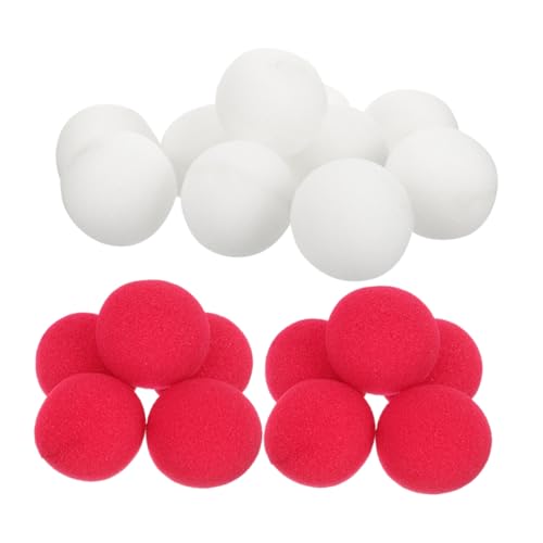 Totority 20 Stück Clownnasen Rot und Weiß Kostümzubehör für Halloween Maskeraden und Cosplay Lustige Party Requisiten für Bühnenaufführungen und Kinderfeste Totority 20 Stück Clownnasen Rot und Weiß Kostümzubehör für Halloween Maskeraden und Cosplay Lustige Party Requisiten für Bühnenaufführungen und Kinderfeste von Totority