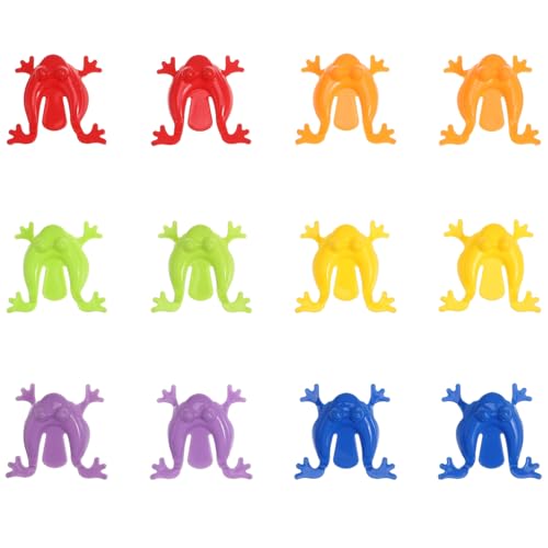 Totority 24 Stück Kreative Springende Froschspielzeuge Finger Drückspielzeug für Bunte Hüpfspielzeuge für Partys und Spielgruppen Leicht und Langlebig Zufällige Farbe Totority 24 Stück Kreative Springende Froschspielzeuge Finger Drückspielzeug für Bunte Hüpfspielzeuge für Partys und Spielgruppen Leicht und Langlebig Zufällige Farbe von Totority