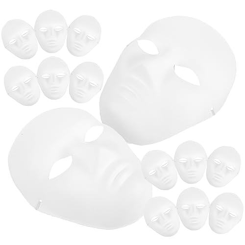 Totority 24Stücke DIY Halloween Maske für Männer Leere Weiße Gesichtsmaske für Kostümpartys Gruselige Maske für Maskenball und Cosplay zum Bemalen und Gestalten Totority 24Stücke DIY Halloween Maske für Männer Leere Weiße Gesichtsmaske für Kostümpartys Gruselige Maske für Maskenball und Cosplay zum Bemalen und Gestalten von Totority