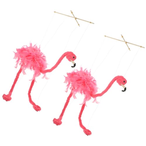 Totority 2Stücke Flamingo Marionette mit Zugschnur Interaktive Puppenspiel Requisite für Figurenhandwerk Tierische Dekoration für Kindgerechte Theateraufführungen Totority 2Stücke Flamingo Marionette mit Zugschnur Interaktive Puppenspiel Requisite für Figurenhandwerk Tierische Dekoration für Kindgerechte Theateraufführungen von Totority