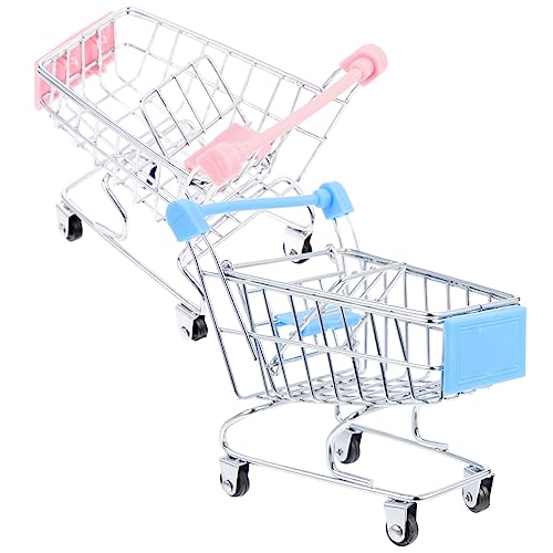 Totority 2Stücke Mini Einkaufswagen für Handlicher Aufbewahrungskorb für Kreative Spiele und Schreibtisch Organizer Totority 2Stücke Mini Einkaufswagen für Handlicher Aufbewahrungskorb für Kreative Spiele und Schreibtisch Organizer von Totority