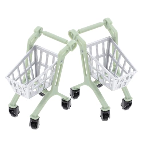 Totority 2Stücke Mini Einkaufswagen für Puppenhaus Stabiler Trolley Dekoration und Aufbewahrung für Kreative Rollenspiele und DIY Projekte Totority 2Stücke Mini Einkaufswagen für Puppenhaus Stabiler Trolley Dekoration und Aufbewahrung für Kreative Rollenspiele und DIY Projekte von Totority