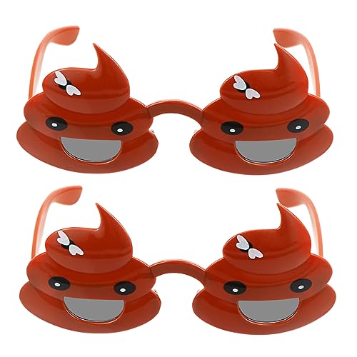 Totority 2Stücke Partybrille im Poo Design Lustige Sonnenbrille für Feiern und Komfortabel für Mottopartys und Festlichkeiten Unisex Partyaccessoire Totority 2Stücke Partybrille im Poo Design Lustige Sonnenbrille für Feiern und Komfortabel für Mottopartys und Festlichkeiten Unisex Partyaccessoire von Totority