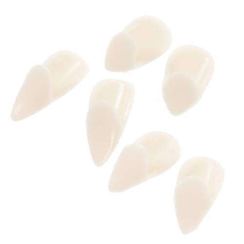 Totority 3 Paare Vampirprothesen falsche Vampirzähne für Erwachsene Halloweenkostüm Halloween -Zähne Vampirzahnkappen Vampir-Accessoires für Männer einziehbare Vampirzähne Vampir-Party Weiß von Totority