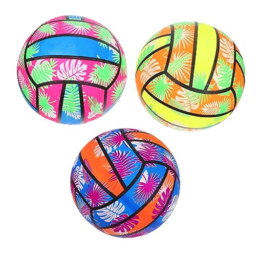 Totority 3 Stück Bunte Aufblasbare Wasser Volleyballs Durchmesser für Strand und Poolspiele Kinderspielzeug Zufälligen Farben für Sommerpartys und Outdoor Aktivitäten von Totority