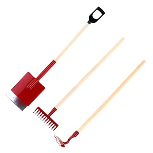 Totority 3 Stück Gartenwerkzeug Teiliges Puppenhaus Zubehör Rake für Miniaturgärten für Kreative Gartenliebhaber Totority 3 Stück Gartenwerkzeug Teiliges Puppenhaus Zubehör Rake für Miniaturgärten für Kreative Gartenliebhaber von Totority