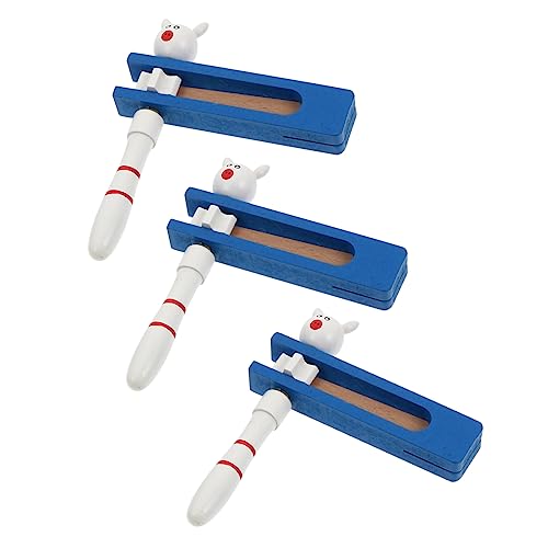 Totority 3 Stück Teiliges Kreative Handkurbel Kastagnetten für Holzspielzeug mit Niedlichem Design Fördert Rhythmus und für Unterwegs von Totority