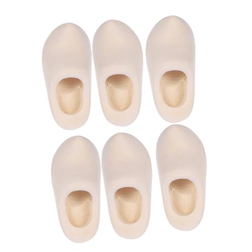 Totority 3Paare Unbemalte Mini Holzschuhe für Puppenhaus DIY Holzschuh Zubehör Vielseitig Einsetzbar Langlebig Gestalten mit Farben und Mustern Totority 3Paare Unbemalte Mini Holzschuhe für Puppenhaus DIY Holzschuh Zubehör Vielseitig Einsetzbar Langlebig Gestalten mit Farben und Mustern von Totority