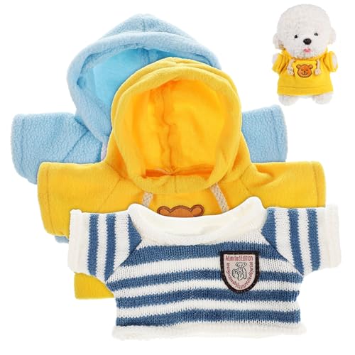 Totority 3Stücke Teiliges für Plüschbärenkleidung Mini Kleidung für Kuscheltiere Bezaubernde Pullover und Hoodies DIY Outfit für Dehnbar aus Hochwertigem Garn Totority 3Stücke Teiliges für Plüschbärenkleidung Mini Kleidung für Kuscheltiere Bezaubernde Pullover und Hoodies DIY Outfit für Dehnbar aus Hochwertigem Garn von Totority