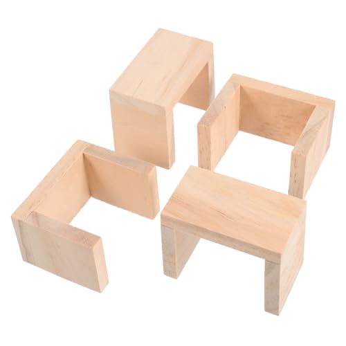 Totority 4 Stück Holz Hocker für Puppenhaus Deko Möbel für Miniaturhäuser Kreative Accessoires für Realistische Raumgestaltung für Freunde und Sammler Totority 4 Stück Holz Hocker für Puppenhaus Deko Möbel für Miniaturhäuser Kreative Accessoires für Realistische Raumgestaltung für Freunde und Sammler von Totority
