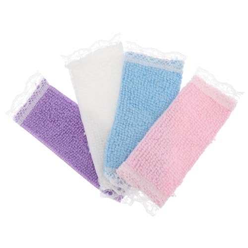 Totority 4 Stück Mini Handtücher Badetücher für Puppenhaus Zubehör Kreative Badezimmer Dekoration für DIY Mini Räume Lebensechte Details Zufällige Farben Zufällige Farbe Totority 4 Stück Mini Handtücher Badetücher für Puppenhaus Zubehör Kreative Badezimmer Dekoration für DIY Mini Räume Lebensechte Details Zufällige Farben Zufällige Farbe von Totority