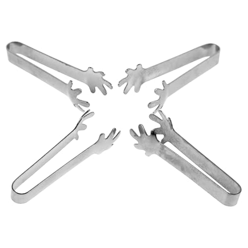 Totority 4 Stück Mini-Lebensmittelzange Werkzeug Dekorationszubehör für Puppenhäuser Handzange Mini-Brotzange für Brotzange Brotzangenmodi Rostfreier Stahl Silber Totority 4 Stück Mini-Lebensmittelzange Werkzeug Dekorationszubehör für Puppenhäuser Handzange Mini-Brotzange für Brotzange Brotzangenmodi Rostfreier Stahl Silber von Totority