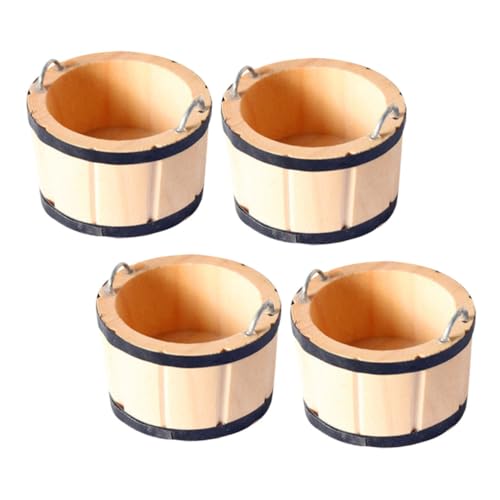 Totority 4Stücke Holzfass Teiliges Puppenhaus Obstkorb für Kreative Spielsz Szenen Handwerkskunst für Puppenstubenzubehör und Fantasievolles Totority 4Stücke Holzfass Teiliges Puppenhaus Obstkorb für Kreative Spielsz Szenen Handwerkskunst für Puppenstubenzubehör und Fantasievolles von Totority