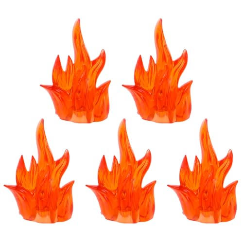 Totority 5 Flammenmarker-Lernbausteine Für Kinder Mit Miniatur-Feuereffekten Für Actionfiguren-Zubehör Und Halloween-Dekorationen Totority 5 Flammenmarker-Lernbausteine Für Kinder Mit Miniatur-Feuereffekten Für Actionfiguren-Zubehör Und Halloween-Dekorationen von Totority