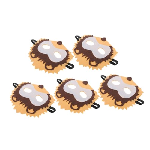Totority 5Stücke Tiermasken für Niedliche Cosplay Masken aus Vliesstoff für Halloween Karneval und Tierpartys Wiederverwendbare Gesichtsmasken für Kreative von Totority