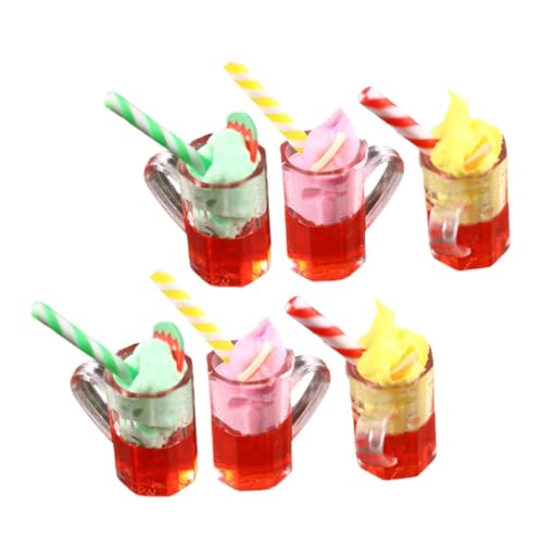 Totority 6 Stück Dollhouse Eiscreme Teiliges Resin Fake Food Ornament für DIY Puppenhaus Dekoration und Weihnachtsverzierung Totority 6 Stück Dollhouse Eiscreme Teiliges Resin Fake Food Ornament für DIY Puppenhaus Dekoration und Weihnachtsverzierung von Totority