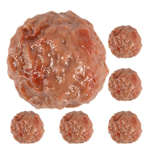 Totority 6 Stück Künstliche Rindfleisch Frikadellen Realistische Fake Food Requisiten für Fotografie Küche Dekoration PVC Simulation Fleischbällchen für Kreative Anwendungen Totority 6 Stück Künstliche Rindfleisch Frikadellen Realistische Fake Food Requisiten für Fotografie Küche Dekoration PVC Simulation Fleischbällchen für Kreative Anwendungen von Totority