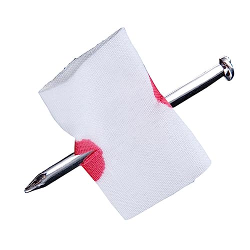 Totority 6 Stück Nagel Tragen Nägel Witze-streich-Party-Requisite Halloween Gefälscht Tricknagel Lustig Finger Beängstigend Neuheit Kind Weiß Zufällige Farbe von Totority