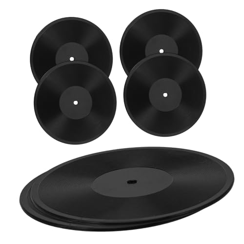 Totority 6Stücke Schallplattenmodell Vintage Dekoration für Puppenhaus Realistische Schallplatten für Schlafzimmer und Accessoires Hochwertige von Totority