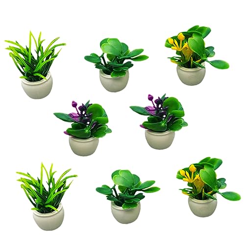 Totority 8Stücke Mini Zimmerpflanzen Bonsai Pflanzen für Puppenhäuser Wetterbeständige Dekorationen für DIY und Tischaufsätze Lebendige Farben Totority 8Stücke Mini Zimmerpflanzen Bonsai Pflanzen für Puppenhäuser Wetterbeständige Dekorationen für DIY und Tischaufsätze Lebendige Farben von Totority