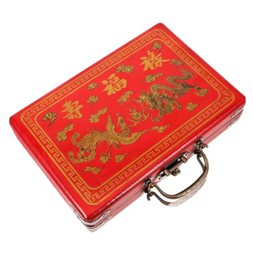 Totority Chinesische Mahjong Box aus Aufbewahrungsbox für Mahjong Steine Robuste und Langlebige für Zuhause und Reisen Multifunktionale Aufbewahrungslösung Totority Chinesische Mahjong Box aus Aufbewahrungsbox für Mahjong Steine Robuste und Langlebige für Zuhause und Reisen Multifunktionale Aufbewahrungslösung von Totority